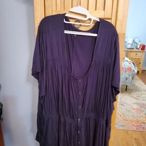Lane Bryant  34/36 navy shirt